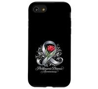 Parkinson's Disease Awareness Silver Ribbon And Red Tulip Case for iPhone SE (2020) / 7/8