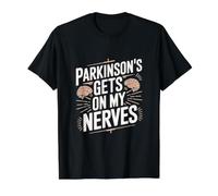 Parkinson's Gets On My Nerves Parkinson's Disease Value Graphic T-Shirt, Men, Black, L