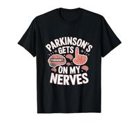 Parkinson's Gets On My Nerves Parkinson's Disease Value Graphic T-Shirt, Men, Black, M