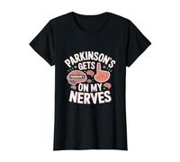 Parkinson's Gets On My Nerves Parkinson's Disease Value Graphic T-Shirt, Women, Black, M
