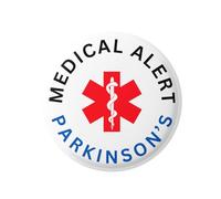 Parkinson's Medical Alert Logo Badge 1in 25mm