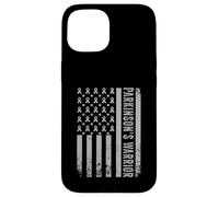 Parkinson's Warrior Awareness Ribbon Flag Support Case for iPhone 15