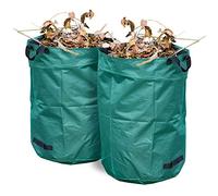 Parkland® Pack of 2 x 272 Litre Heavy Duty Garden Bag Waste Refuse Rubbish Grass Sack Extremely Robust Polyester Waterproof Reusable Large