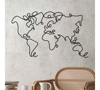 parklane metal globe wire wall art in copper and black