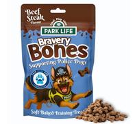 Parklife Bravery Bones Dog Training Treats | Grain Free Natural Snacks with Beef & Sweet Potato | Small Bite Healthy Rewards for Puppies & Adult Pets| No Added Sugar or Salt (100gm)