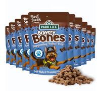 Parklife Bravery Bones Dog Training Treats | Grain Free Natural Snacks with Beef & Sweet Potato | Small Bite Healthy Rewards for Puppies & Adult Pets| No Added Sugar or Salt (8x100gm)