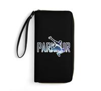 Parkour Art Women's Clutch Wallet Bifold Wristlet Long Purse Card Holder Handbag