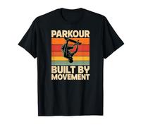 Parkour Built by Movement Retro Skateboard Athlete T-Shirt