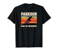 Parkour Built by Movement Retro Skateboard Athlete T-Shirt