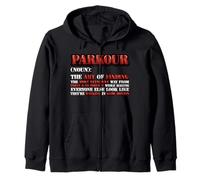 Parkour Definition Freerunning Traceur Street Workout Zip Hoodie