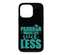 Parkour Makes Life suck less Sport Training Case for iPhone 13 Pro