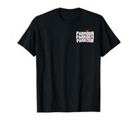 Parkour Repeated Freerunning Motion Silhouette Graphic T-Shirt