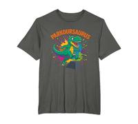 Parkour Saurus Funny Colourful Dinosaur Soft Play T-rex Top T-Shirt