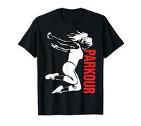 Parkour Women Aesthetic - Visual Flow Creative Movement T-Shirt