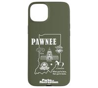 Parks And Recreation Pawnee Indiana Icons Case for iPhone 15 Plus