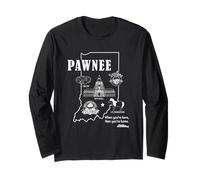 Parks and Recreation Pawnee Indiana Icons Long Sleeve T-Shirt