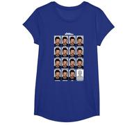 Parks & Recreation Many Faces of Ron T-Shirt, Girls, Royal Blue, Large