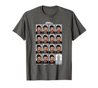 Parks & Recreation Many Faces of Ron T-Shirt, Men, Asphalt Grey, 3X-Large