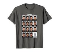 Parks & Recreation Many Faces of Ron T-Shirt, Men, Asphalt Grey, Small