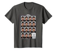 Parks & Recreation Many Faces of Ron T-Shirt, Youth, Asphalt Grey, 4T