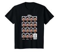 Parks & Recreation Many Faces of Ron T-Shirt, Youth, Black, 4T