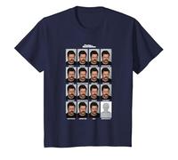 Parks & Recreation Many Faces of Ron T-Shirt, Youth, Navy Blue, Small