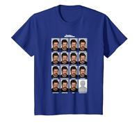 Parks & Recreation Many Faces of Ron T-Shirt, Youth, Royal Blue, Small