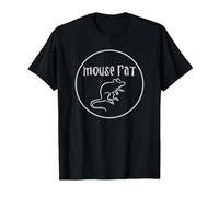 Parks & Recreation Mouse Rat Faded One Color Logo T-Shirt, Men, Black, 4X-Large