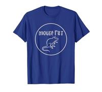Parks & Recreation Mouse Rat Faded One Color Logo T-Shirt, Men, Royal Blue, 3X-Large