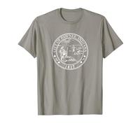 Parks & Recreation Pawnee Seal T-Shirt, Men, Slate Grey, Medium
