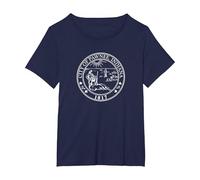 Parks & Recreation Pawnee Seal T-Shirt, Women's Plus, Navy Blue, 5X