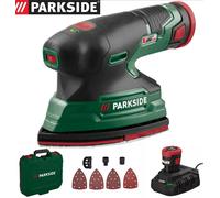 Parkside 12V Cordless Detail Multi Sander Starter Set With 2Ah Battery & Charger