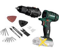 Parkside 20V Cordless 4-in-1 Multi Combination-Tool - Bare Unit - Drill, Multi Sander, Sabre Saw, Oscillatin Tool Quick and Easy to Change attachments - no Tools Required