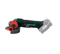 Parkside 20v Cordless Angle Grinder PWSA 20-Li B3 Bare Unit No Battery or Charger Included M14 Spindle Lock Comes with Case and 125mm Cutting Disc 1x Two-Hole mounting Spanner Parkside 20V X Team