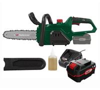 Parkside 20V Cordless Chainsaw - With 4Ah Battery & Charger.
