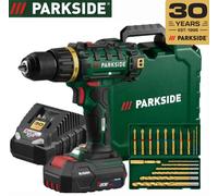PARKSIDE 20V Cordless Drill Driver 30th Anniversary Set - With Battery & Charger