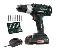 Parkside 20v Cordless Drill Driver With 2Ah Battery & Charger + Accessories..