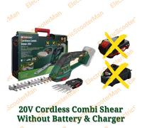 Parkside 20V Cordless Grass & Hedge Combi Shear - Optional 2Ah Batter & Charger