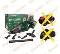 Parkside 20V Cordless Handheld Vacuum Cleaner - Optional 2Ah Battery & Charger