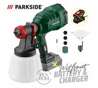 Parkside 20V Cordless HVLP Paint Sprayer - Bare Unit - No Battery & No Charger