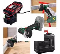 Parkside 20V PWSAM 20Li Cordless Angle Grinder Carry box WITH BATTERY & CHARGER