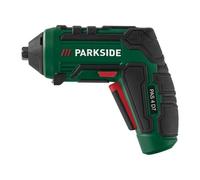 Parkside 4V Cordless Screwdriver Set With 15 Bit & USB-C Cable LED Work Light