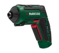 Parkside 4V Cordless Screwdriver Set With 15 Bit & USB-C Cable LED Work Light