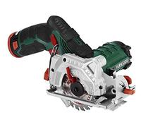 Parkside Battery Hand Circular Saw LED PHKSA 12 A1 Circular Saw (12 V Lithium-ion, 85 mm Diameter, 2 Ah) Cutting Depth and Cutting Angle infinitely Adjustable - dust Extraction