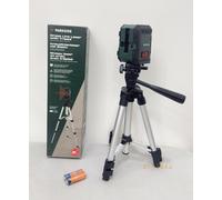 Parkside Cross Line Laser Level with Tripod Stand 10m Self-Levelling