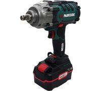 Parkside Impact Driver 20 V 400 Nm PASSK 20-Li C2 with Battery (4Ah), Wall Mount, Charger (4.5A) and Carry Case