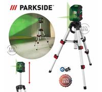 Parkside Self-Levelling Cross Line Laser Level With Tripod Stand Versatile 10m