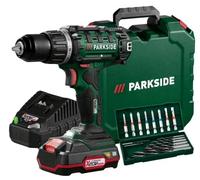 Parkside PABS 20-Li G8 20V Cordless Drill Driver + 2Ah Battery Charger Case