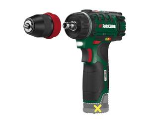 Parkside PBSA 12 X12V Cordless Drill with Pin Lock LED in Box (No Charger or Battery)