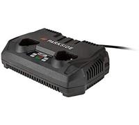 Parkside PDSLG 12 A1 Dual Battery Charger for Parkside 12 V Batteries - Charges 2 Batteries at a time - Even with Different Capacity - Auto Off Charging Comes with UK Plug